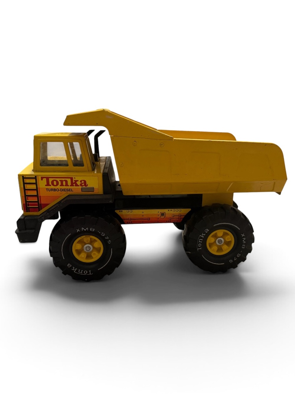 Vintage Tonka Yellow Turbo-Diesel Dump Truck XMB-975
